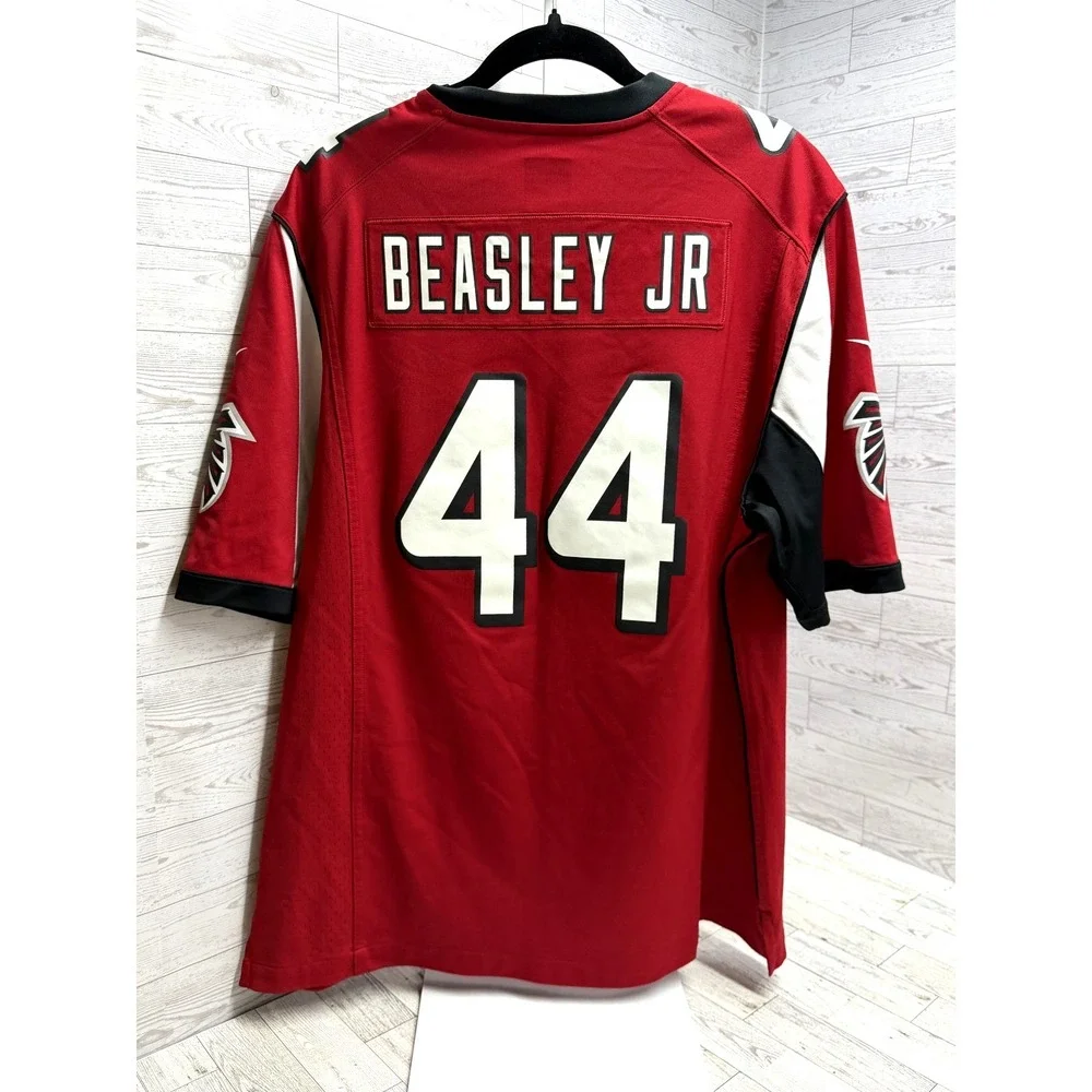 Nike Atlanta Falcons Beasley Jr #44 NFL Red Super‎ Bowl 51 On Field Jersey LARGE